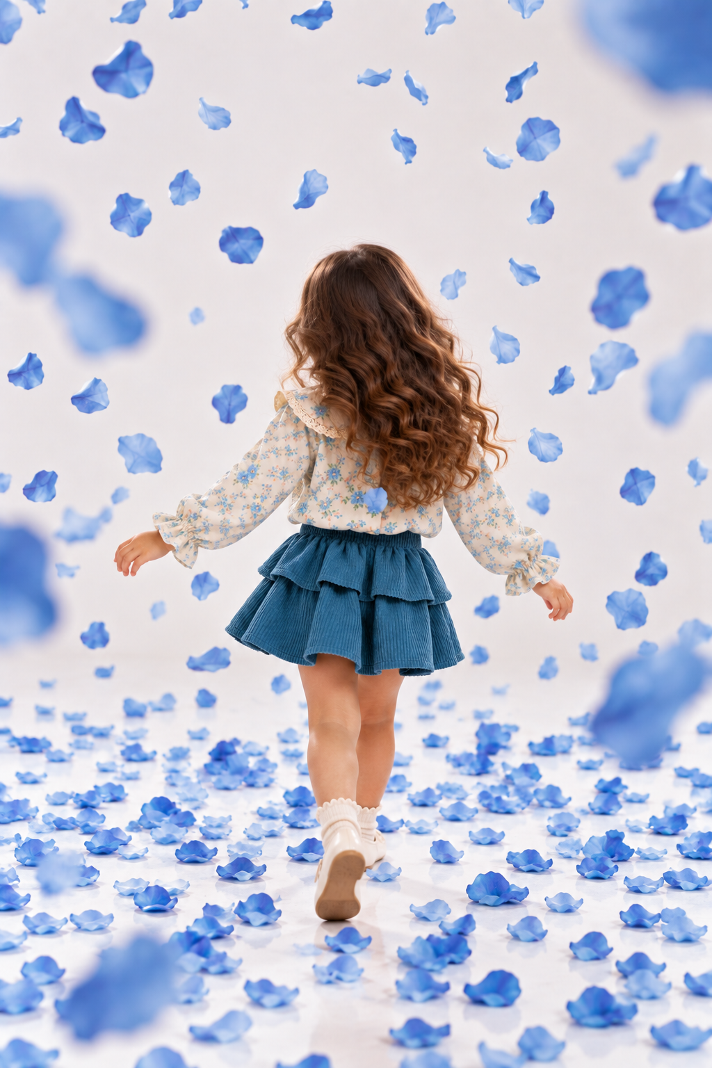 Blue Ruffle Set