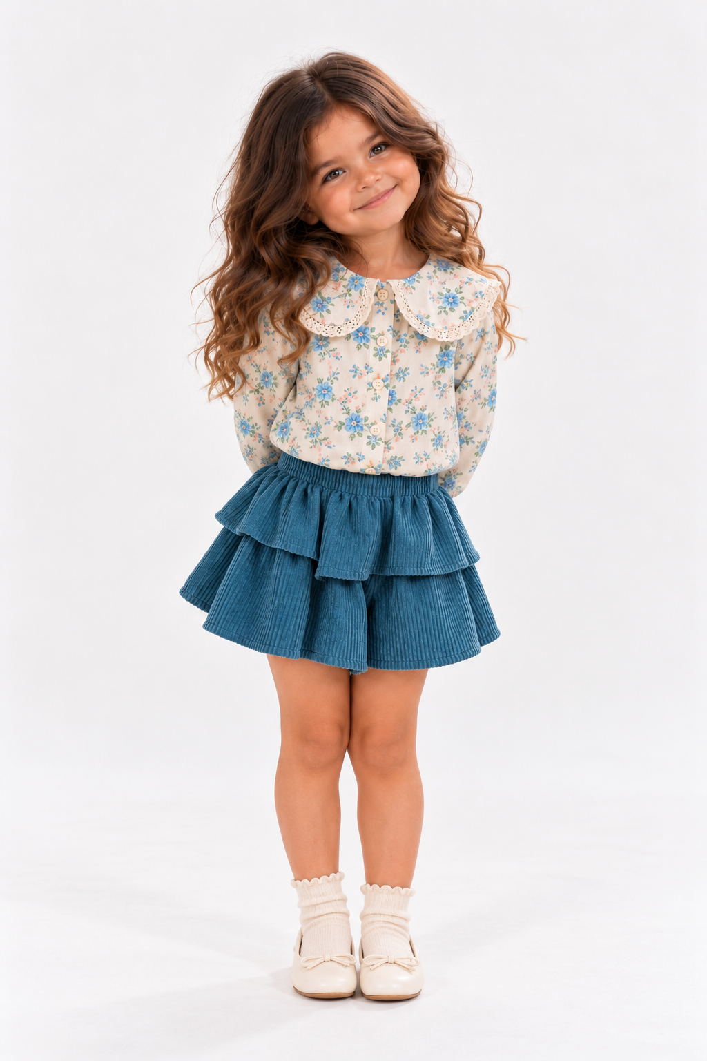 Blue Ruffle Set