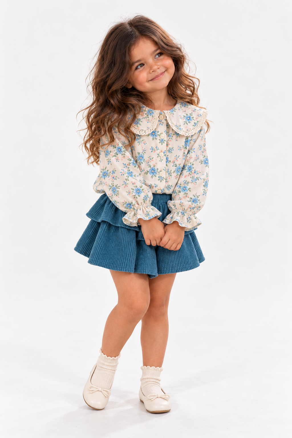 Blue Ruffle Set