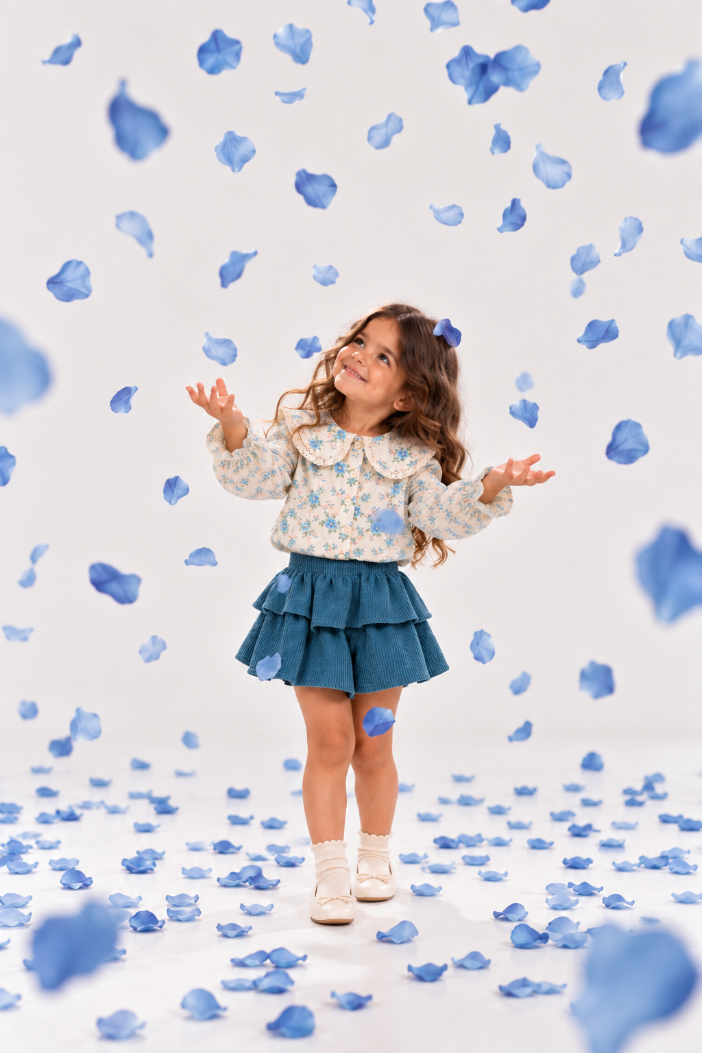 Blue Ruffle Set