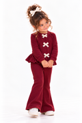 Burgundy Bow set
