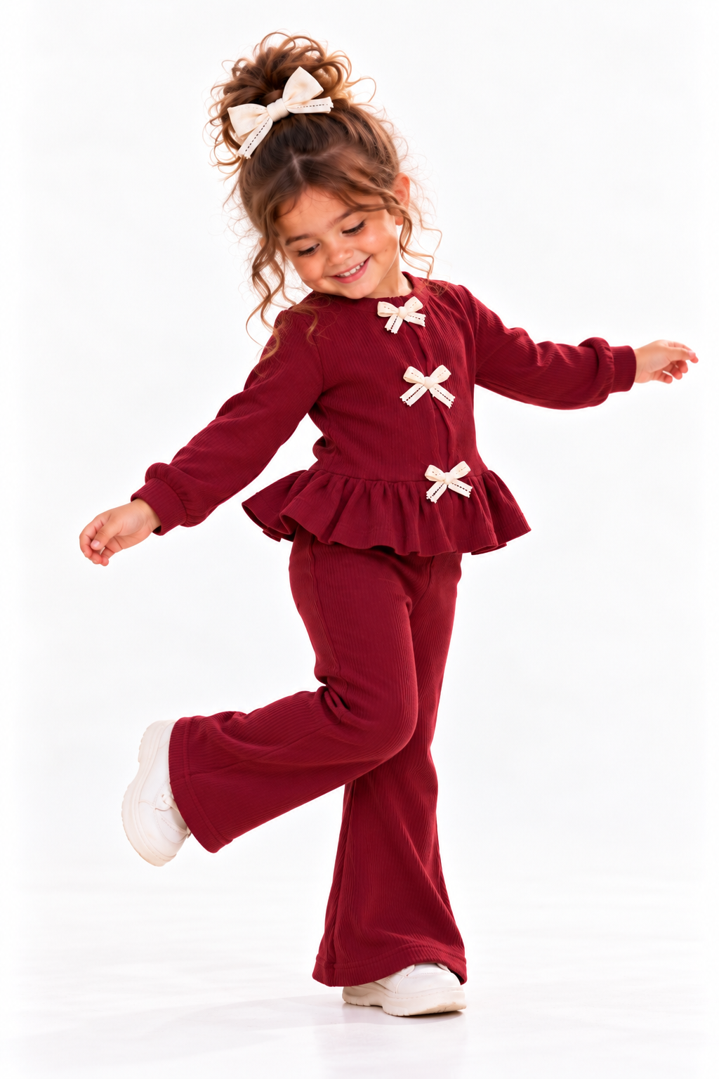 Burgundy Bow set