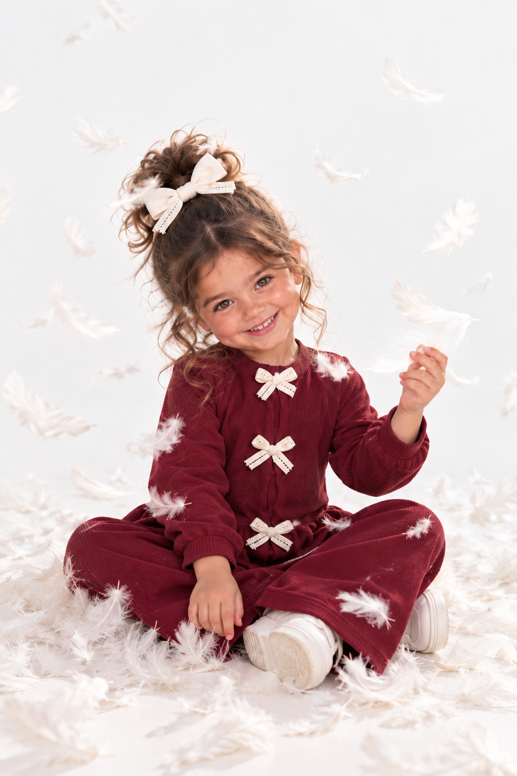 Burgundy Bow set