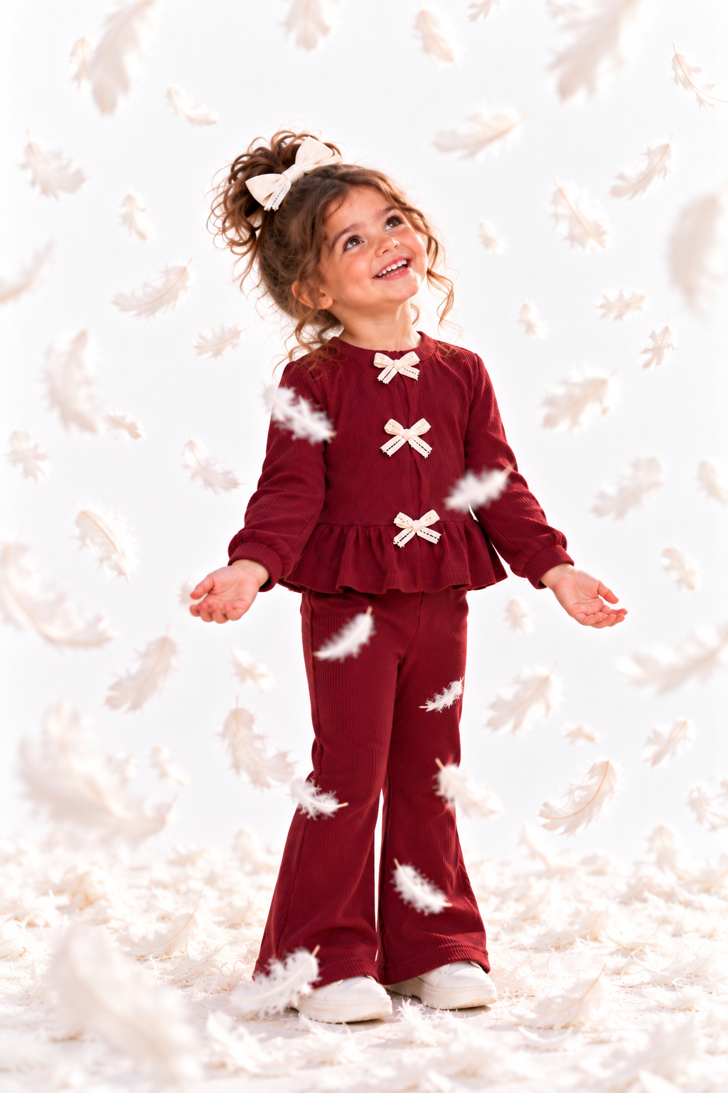 Burgundy Bow set